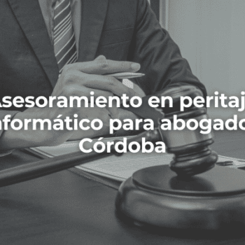 Asesoramiento en peritaje informatico para abogados Cordoba